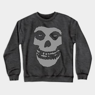 Crimson Ghost - Gray Solid Crewneck Sweatshirt